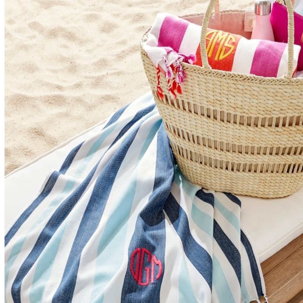 Mark & Graham Cabana straw beach tote